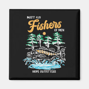 Matt 419 Fishers Of Men Christian Fishing Fathers Magnet
