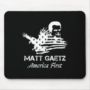 Matt Gaetz Face American Flag Eagle Trump 2024 Usa Mouse Mat