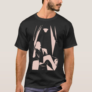 Matt Maltese Block Pink on Black   T-Shirt