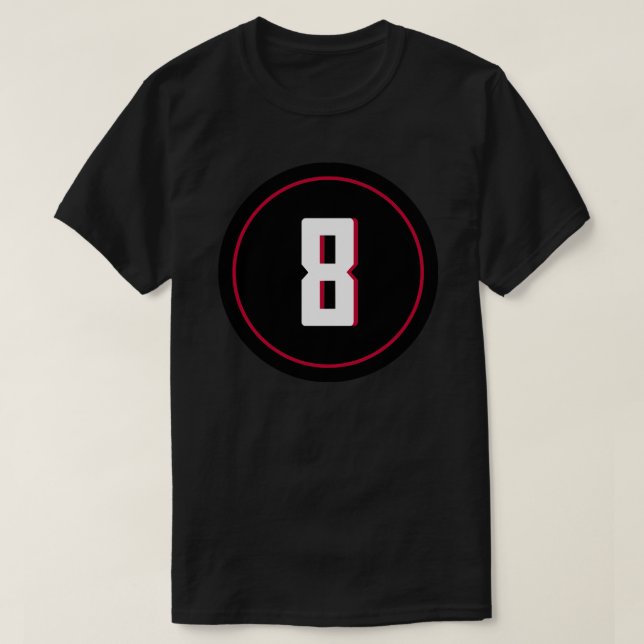 Matt Schaub Number 8 Jersey Atlanta Falcons Inspir T-Shirt (Design Front)