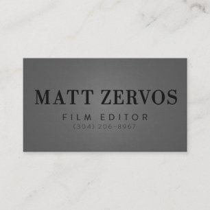 Matt Zervos Business Card