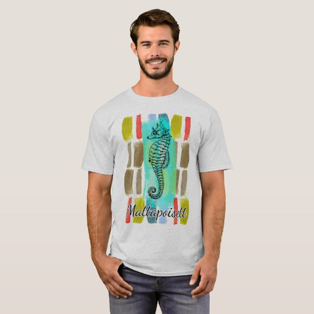 Mattapoisett Seahorse Tee (Front Full)