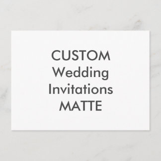 MATTE 120lb 6.25" x 4.5" Wedding Invitations
