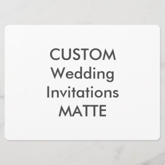 MATTE 120lb 8.75" x 6.5" Wedding Invitations