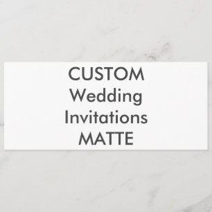 MATTE 120lb 9.25" x 4" Wedding Invitations