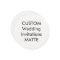 MATTE 5.25" Round Wedding Invitations