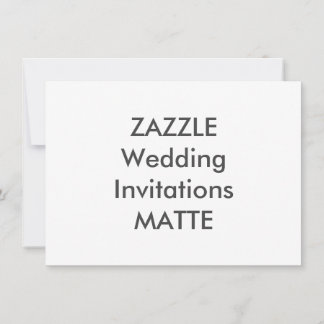 MATTE 6.25" x 4.5" Wedding Invitations