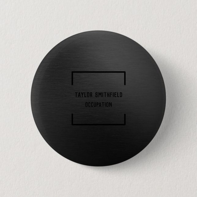 Matte Black 6 Cm Round Badge (Front)