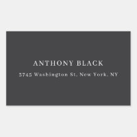 Matte Black Minimalist Plain Elegant Classical