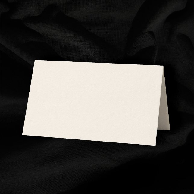 Matte Cream Blank 2" x 3.5" Folded Wedding Place Card (Matte Cream Blank 2" x 3.5" Folded Wedding Place Card)