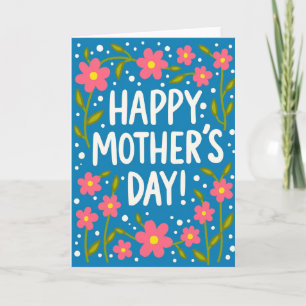 Matte Floral Thanks Card
