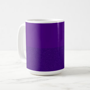 Matte & Glitter Split Purple Mug – Customisable