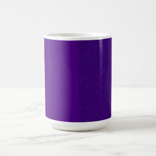 Matte & Glitter Split Purple Mug – Customizable