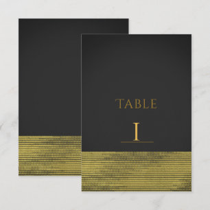 Matte Gold Modern Glam Sequins Chic Table Number
