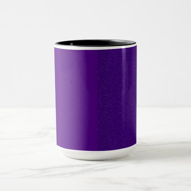 Matte + Noise Split Purple Coffee Mug – Customise (Center)