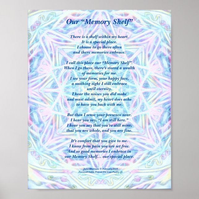 Matte: Poem: Special Memories Of A Pet, Poster (Front)