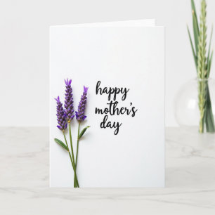 Matte Purple Flower Card