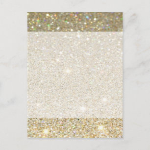 Matte sparkle gold invite for any occasion