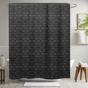 Matte Style Black Shower Curtain