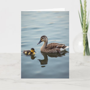 Matte Waterfowl Family Card
