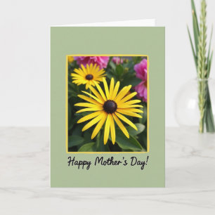 Matte Yellow Flower Card