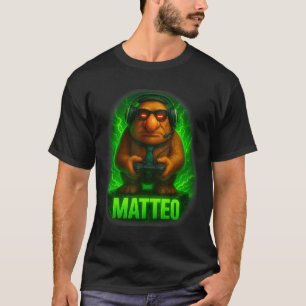 Matteo Meme Italian Brainrot Goblin Tie Hat Vibes  T-Shirt