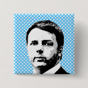 Matteo Renzi - International Leader -.png 15 Cm Square Badge