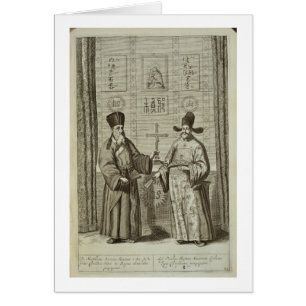 Matteo Ricci (1552-1610) and Paulus Li, from 'Chin