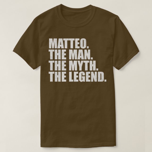 MatteoMatteo Name Matteo given name T-Shirt (Design Front)