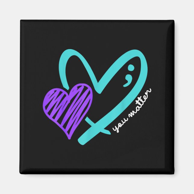 Matter Dont Let Story End Awareness Design Magnet (Front)