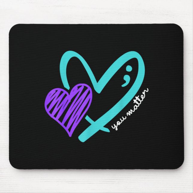 Matter Dont Let Story End Awareness Design Mouse Mat (Front)