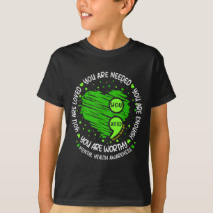 Matter Enough Semicolon Mental Health Awareness T-Shirt