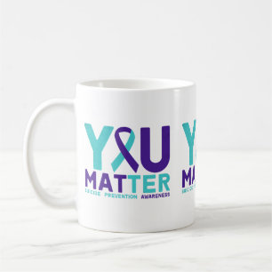Matter - Prevention Teal Purple Awareness Ribbon Coffee Mug