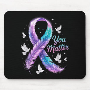 Matter Ribbon Butterfly Awareness Women Men Design Mouse Mat