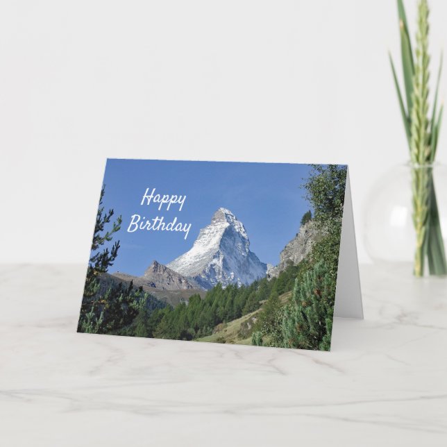 Matterhorn 2 Birthday Card (Front)