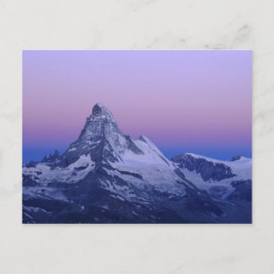 Matterhorn at dawn, Zermatt, Swiss Alps, Postcard