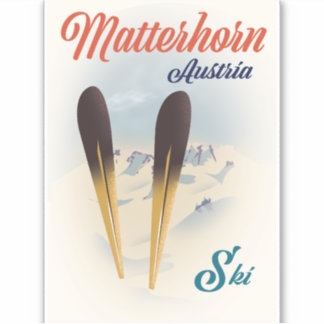 Matterhorn Austria ski poster.