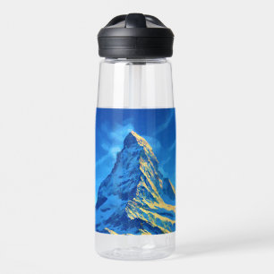 Matterhorn in Winter Water Bottle