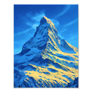 Matterhorn Mountain Art  Photo Print