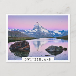 Matterhorn mountain in Zermatt, Switzerland Postcard
