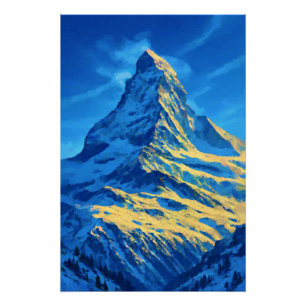 Matterhorn Sunset Poster