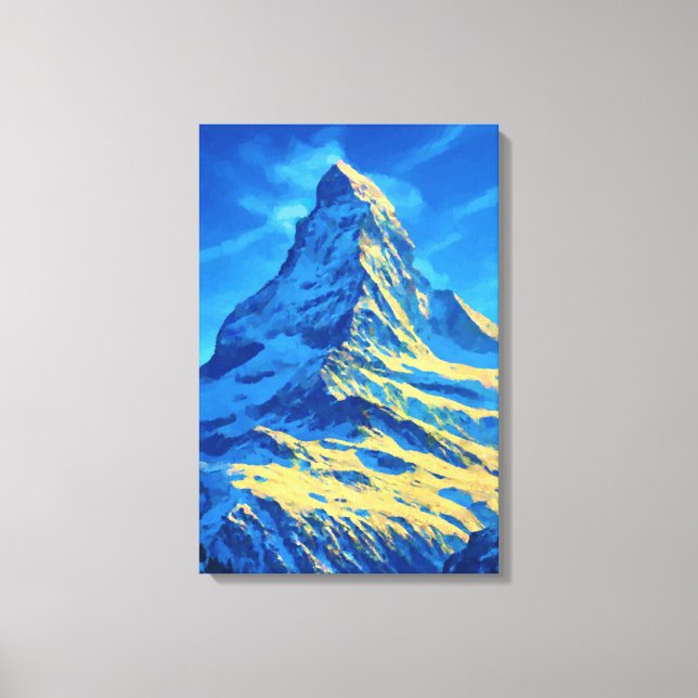 Matterhorn Swiss Alps  Canvas Print (Front)