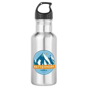 Matterhorn Switzerland Italy Stars Moon 532 Ml Water Bottle