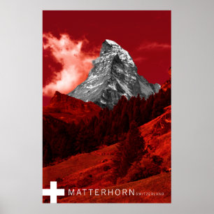matterhorn switzerland poster