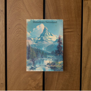 Matterhorn Switzerland Swiss Alps Vintage  Postcard