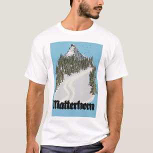 Matterhorn Switzerland Travel Poster T-Shirt