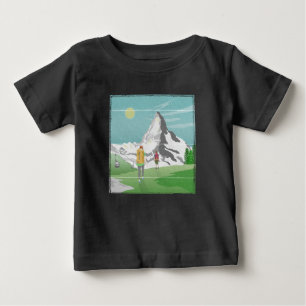 matterhorn travel poster Switzerland Baby T-Shirt