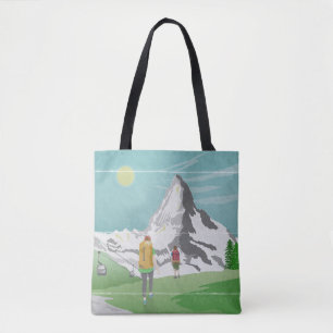 matterhorn travel poster Switzerland Tote Bag