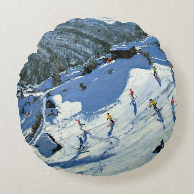 Matterhorn Zermatt Round Cushion (Front)