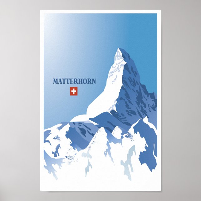 Matterhorn,Zermatt,Switzerland,Ski Poster (Front)